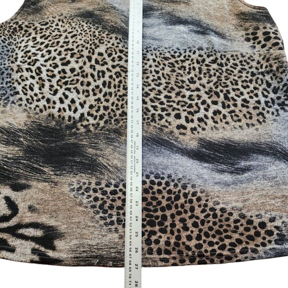 VEX Collection Women's Size 24 V-neck Tunic Long Blouse Top Sleeveless France - Picture 7 of 11